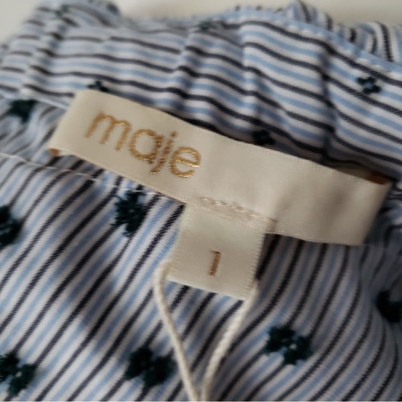 Maje One-Shoulder Ruffle Blouse - Picture 3 of 4